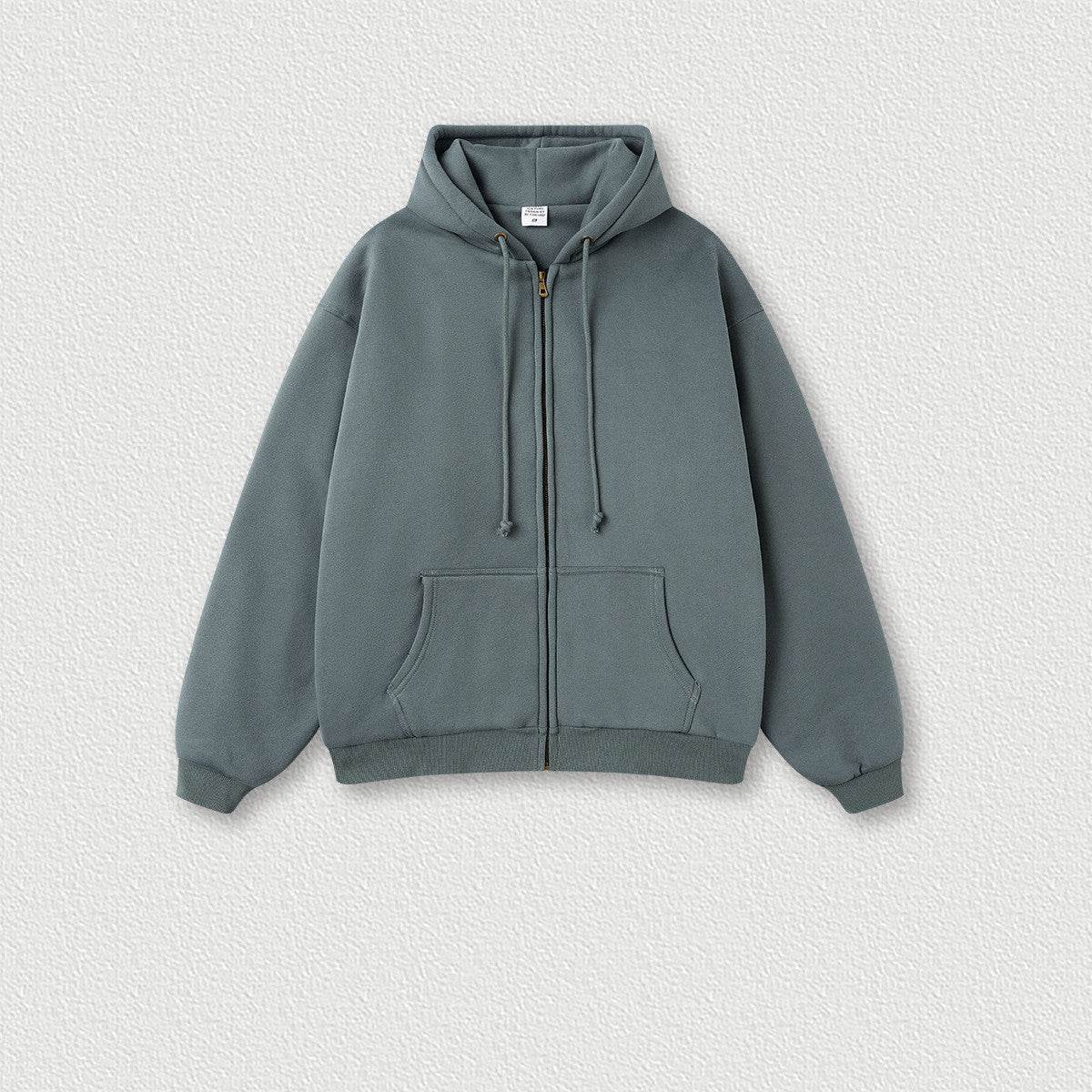 Men's Fashion Solid Color Zipper Sweater Jacket - MYLUXURY LANE ENTERPRISE