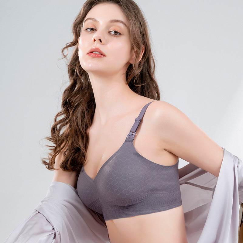 Nursing Bra Gather Pure Cotton Nursing Underwear Bra - MYLUXURY LANE ENTERPRISE