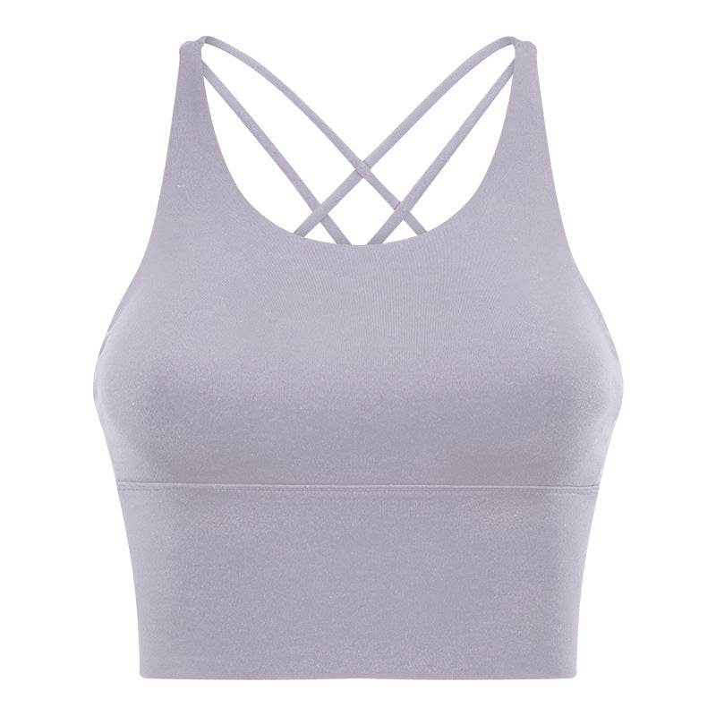 High Strength Push Up Yoga Bra Spaghetti Strap Cross Beauty Back Workout Exercise Underwear - MYLUXURY LANE ENTERPRISE