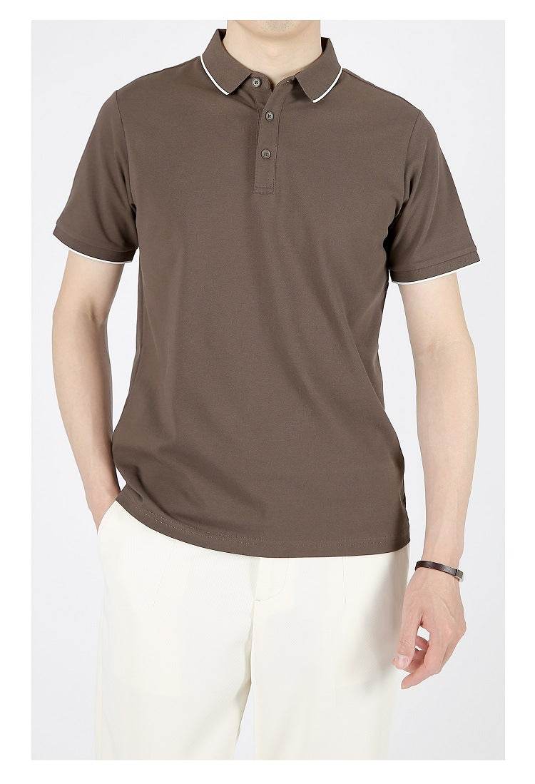 Summer Leisure Casual Lapel Short Sleeve T-shirt - MYLUXURY LANE ENTERPRISE
