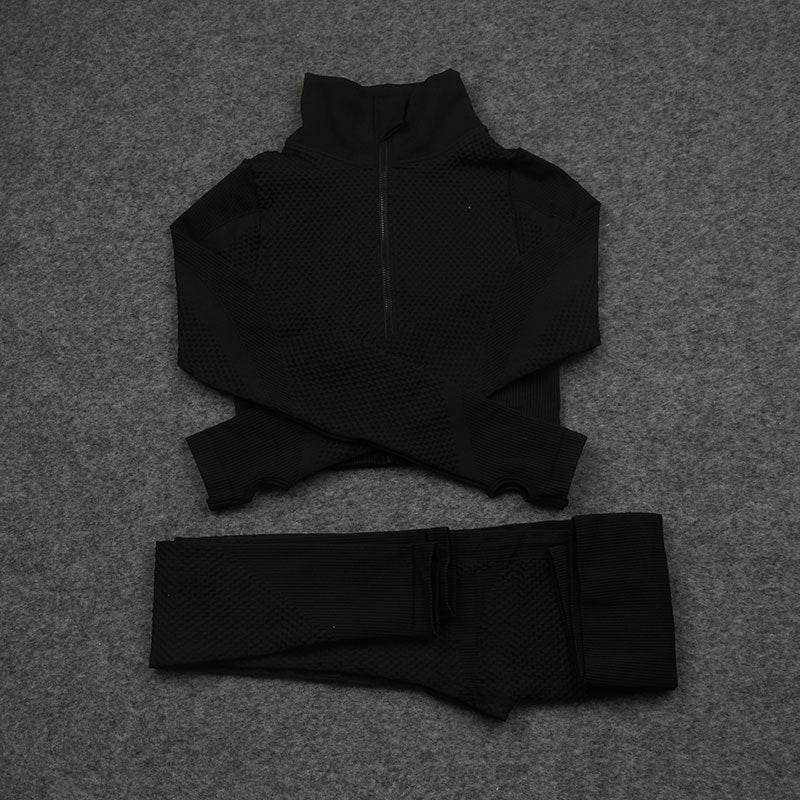 Three-piece Stretch Fitness Pants Sports Yoga Suit - MYLUXURY LANE ENTERPRISE