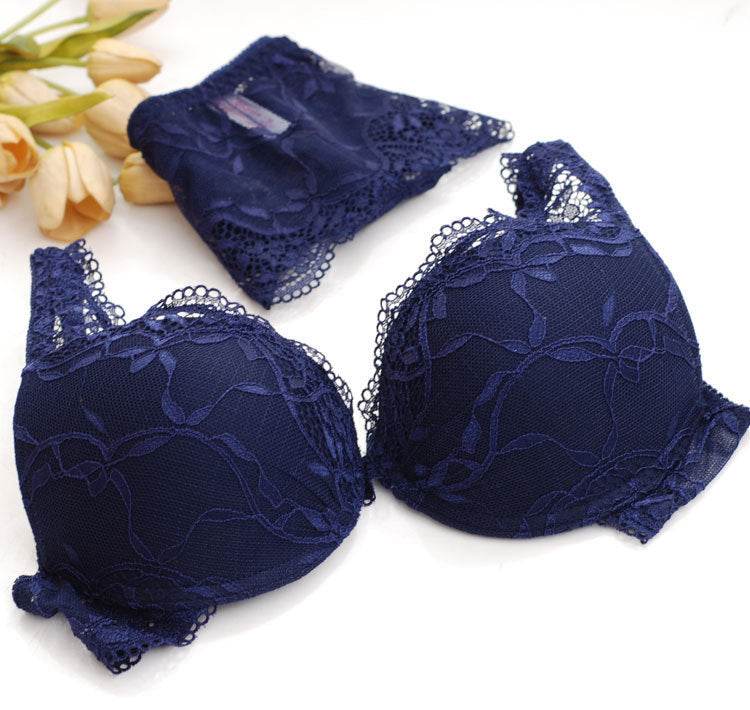 Lace Double Breasted Bra Set Multicolor - MYLUXURY LANE ENTERPRISE