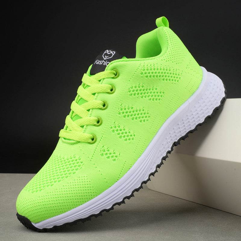 Plus Size Spring And Autumn Sneakers Women's Fly-kit Mesh Women's Shoes - MYLUXURY LANE ENTERPRISE