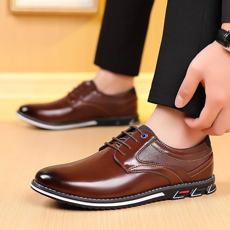Men's Work Fashion Leather Shoes - MYLUXURY LANE ENTERPRISE