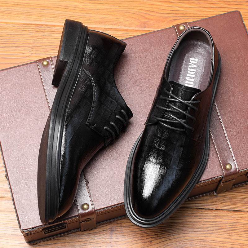 Autumn New British Men's Casual Leather Shoes Men's Plus Size Genuine Leather Business Men's Shoes - MYLUXURY LANE ENTERPRISE