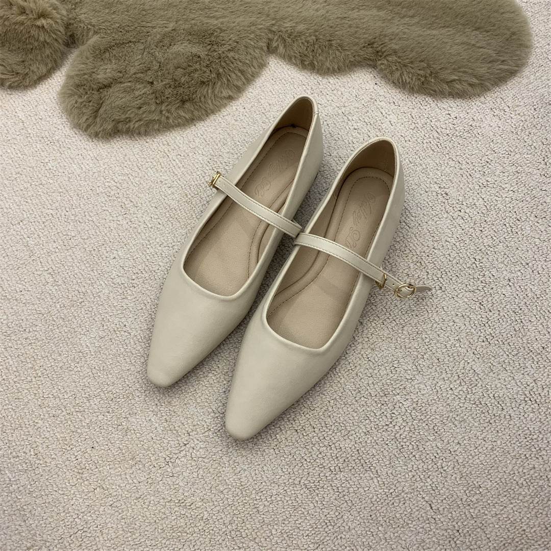 Flat Pointed Toe Every Night Mary Jane Shoes Women - MYLUXURY LANE ENTERPRISE
