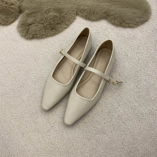 Flat Pointed Toe Every Night Mary Jane Shoes Women - MYLUXURY LANE ENTERPRISE