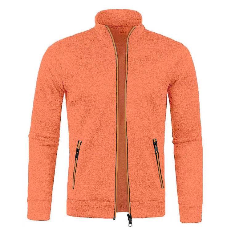 Men's Long Zipper Knitted Jacket - MYLUXURY LANE ENTERPRISE