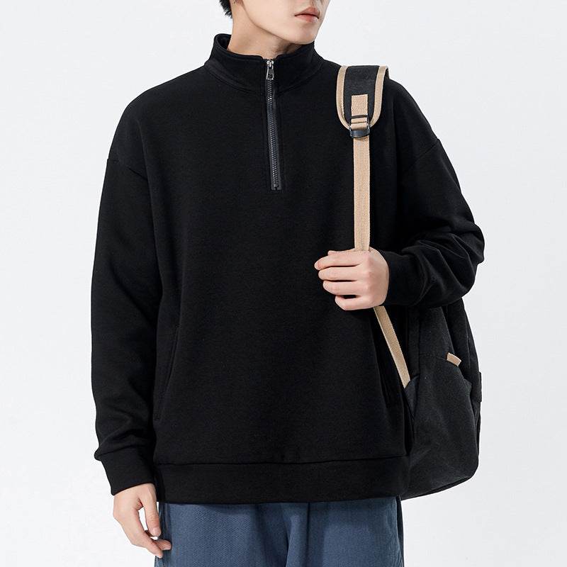 Men's Loose High Collar Men's Cotton Sweater - MYLUXURY LANE ENTERPRISE