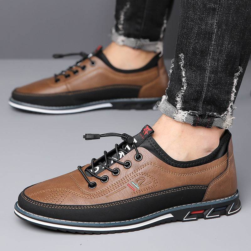 Genuine Leather Sports Comfortable And Non-slip Waterproof Leather Shoes Men's - MYLUXURY LANE ENTERPRISE