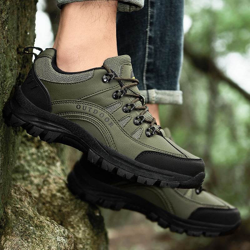 Outdoor Sports Leather Low-top Hiking Shoes - MYLUXURY LANE ENTERPRISE