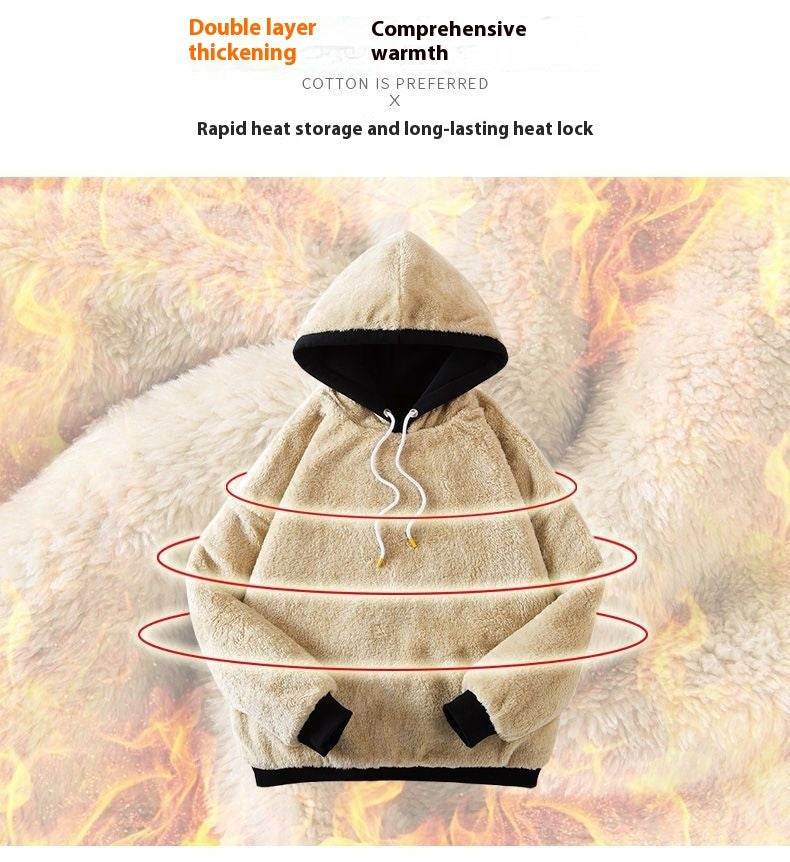 Cashmere Hoodie Women's Fleece-lined Thickened - MYLUXURY LANE ENTERPRISE