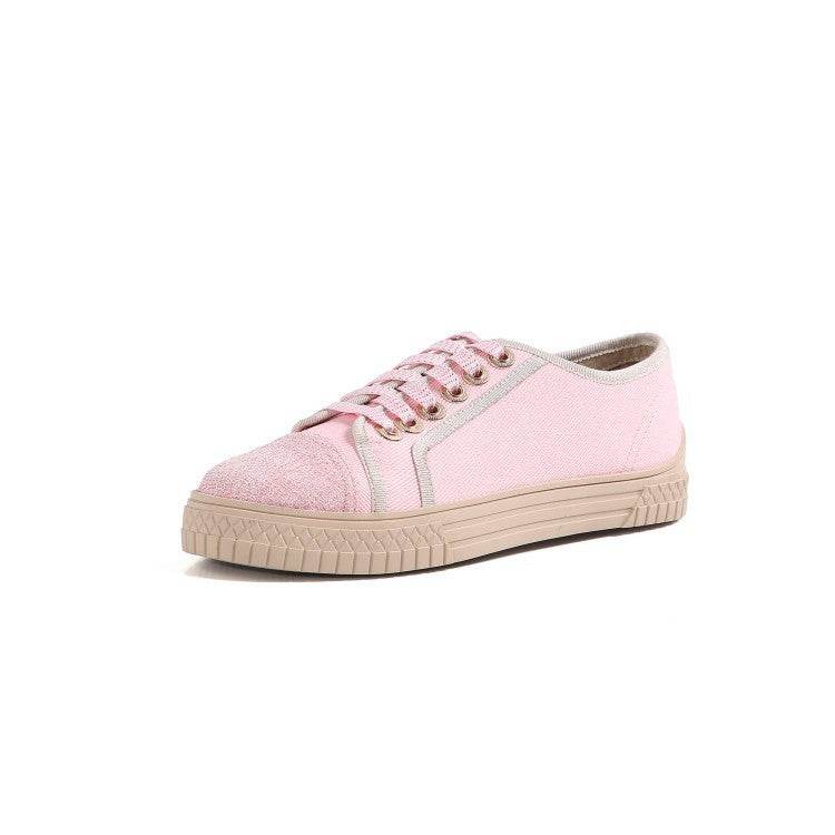 Small Fragrant Style Women's Single Shoes Lace-up Casual Platform White Shoes - MYLUXURY LANE ENTERPRISE