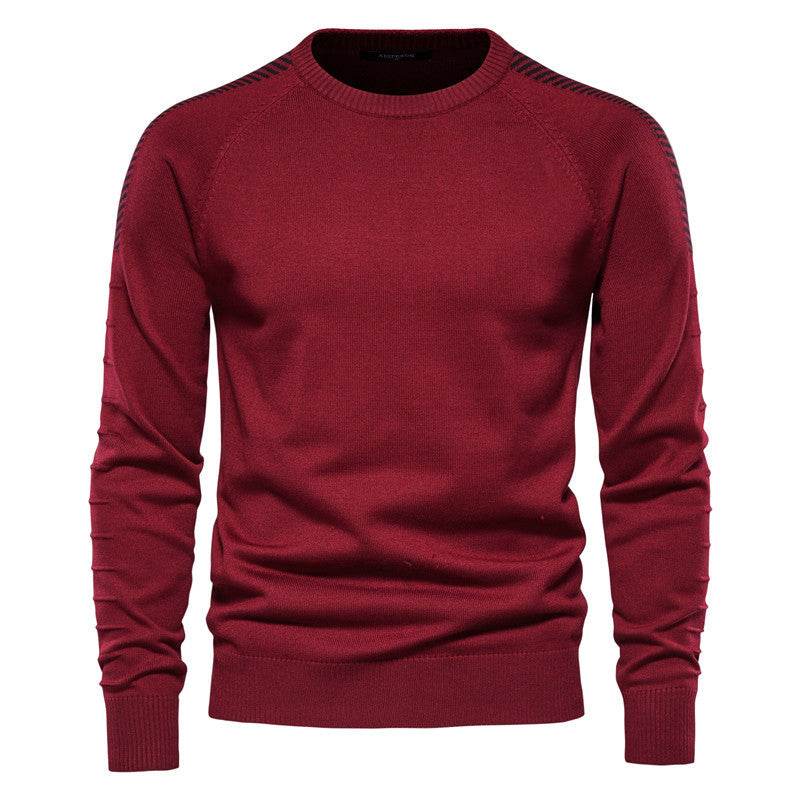 Men Casual Crew Neck Plus Size Sweater - MYLUXURY LANE ENTERPRISE