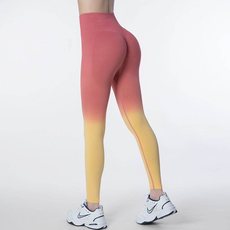 Women's Fashion Seamless Gradient Yoga Pants - MYLUXURY LANE ENTERPRISE