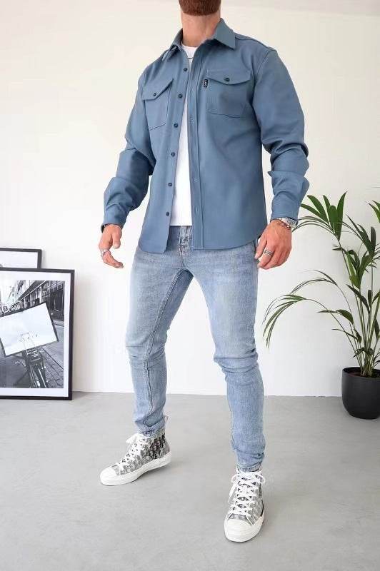 Men's Youth Casual Shirt Brushed - MYLUXURY LANE ENTERPRISE