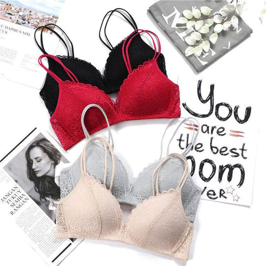 Cutout Lightweight Unwired Push Up Bra - MYLUXURY LANE ENTERPRISE