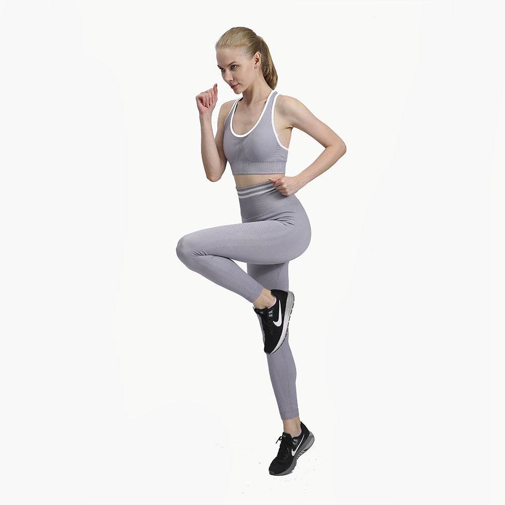 Sports Bra High Waist Peach Hip Stretch Trousers - MYLUXURY LANE ENTERPRISE