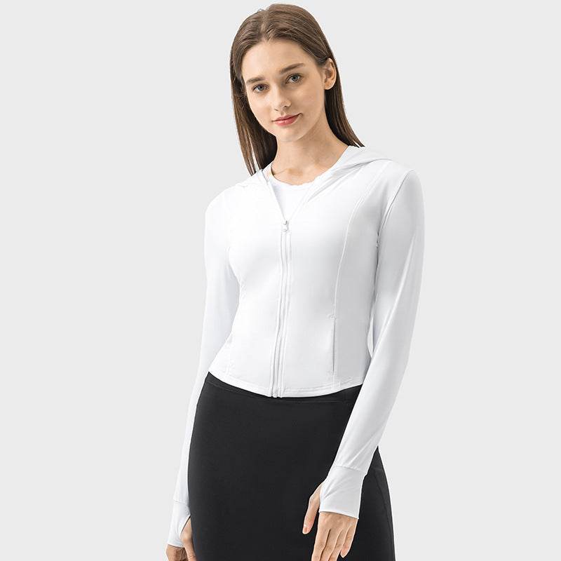 Cream Sweet Girl Style Short Slim Jacket - MYLUXURY LANE ENTERPRISE