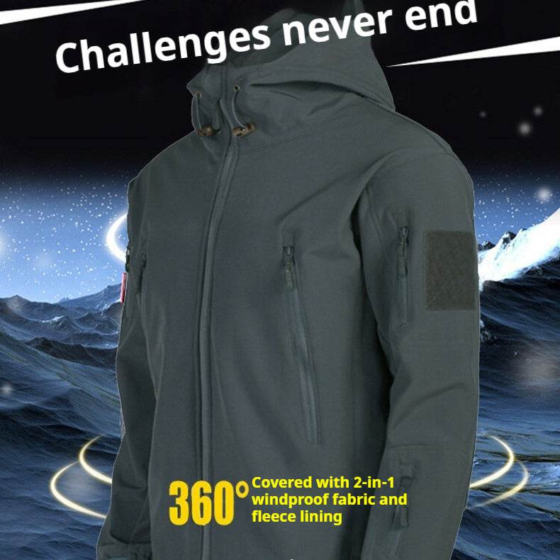 Three-in-one All-weather Shell Jacket Trendy Jacket Breathable Windcheater Outdoor Sports - MYLUXURY LANE ENTERPRISE