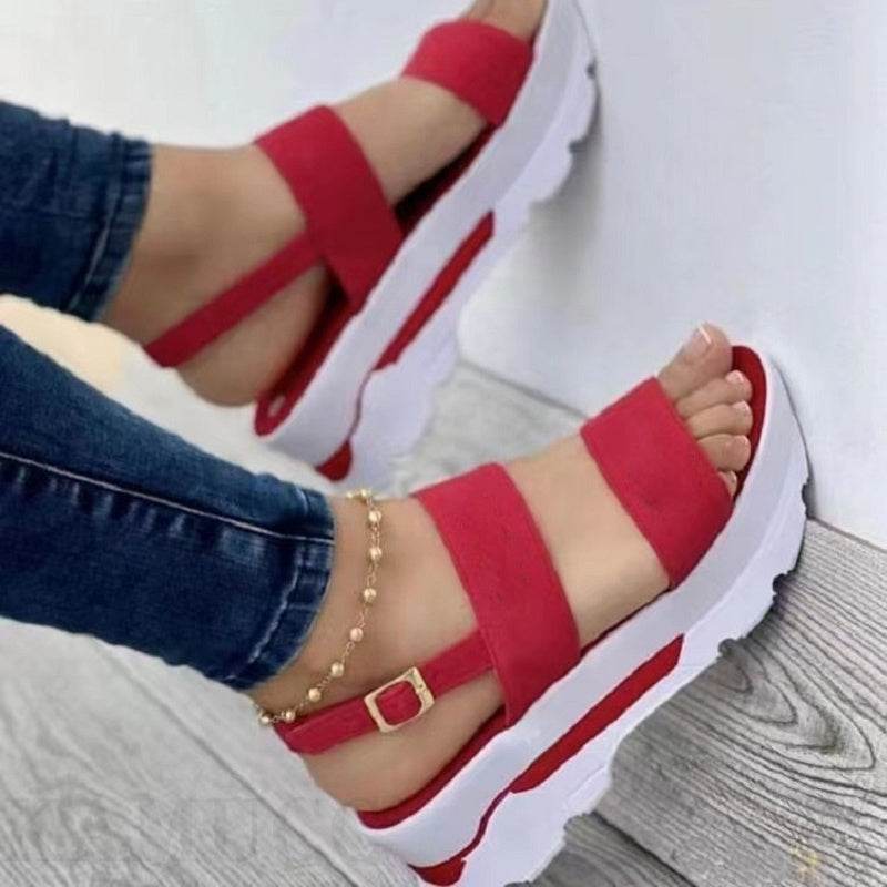 Women's Shoes Casual Buckle Platform Sandals Summer Fashion - MYLUXURY LANE ENTERPRISE