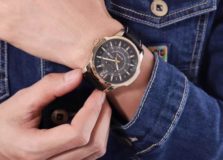 Fashion Calendar Week Quartz Handsome Men's Watch - MYLUXURY LANE ENTERPRISE