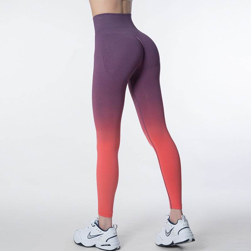Women's Fashion Seamless Gradient Yoga Pants - MYLUXURY LANE ENTERPRISE