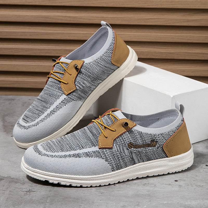 Casual Slip-on Mesh Shoes Lightweight Breathable Loafers Men Walking Running Sports Shoes - MYLUXURY LANE ENTERPRISE