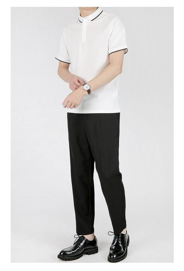 Summer Leisure Casual Lapel Short Sleeve T-shirt - MYLUXURY LANE ENTERPRISE