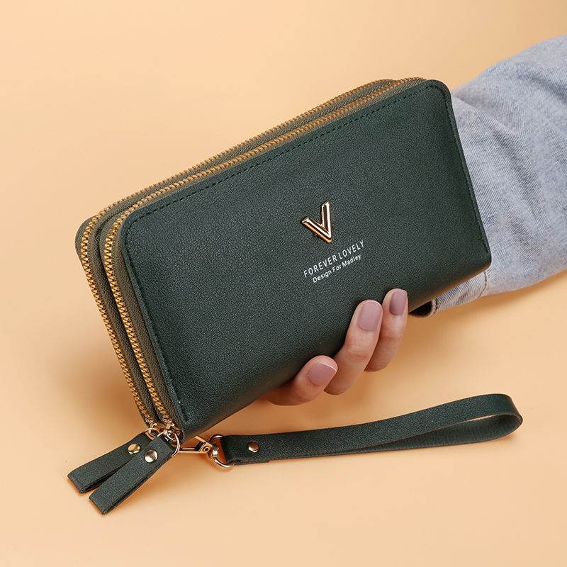 Women's Handbag Long Double Layer Zipper Large Capacity - MYLUXURY LANE ENTERPRISE