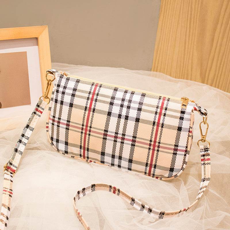 Women's Plaid Fashion Large Capacity Shoulder Bag - MYLUXURY LANE ENTERPRISE