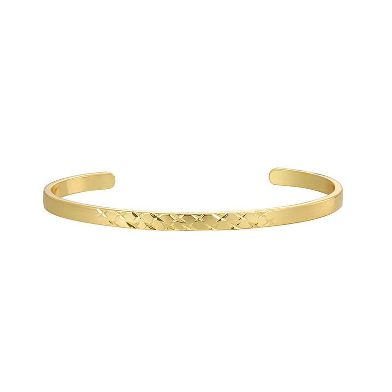 Carven Design Pattern Bracelet Simple Personalized All-match Cold Style - MYLUXURY LANE ENTERPRISE