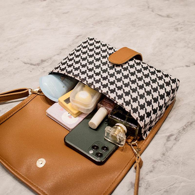 Women's Fashion Plaid Shoulder Messenger Bag - MYLUXURY LANE ENTERPRISE