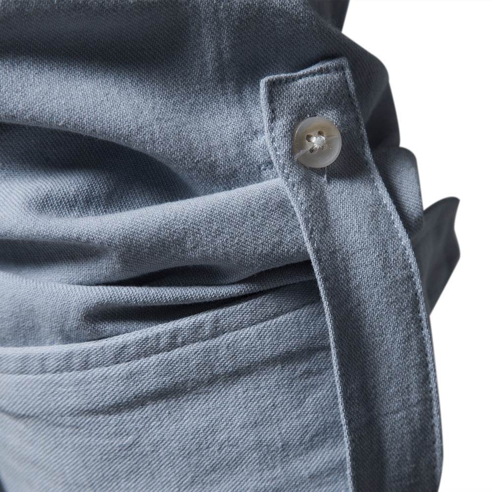 Business Pure Color European Size Long Sleeve Shirt - MYLUXURY LANE ENTERPRISE