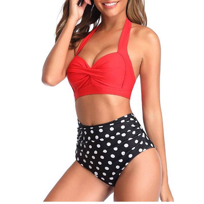 Retro gathered bikini - MYLUXURY LANE ENTERPRISE