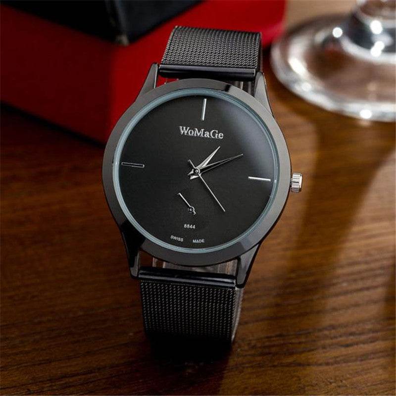 Fashion Alloy Belt Mesh Watch Unisex women's watches Minimalist Style Quartz Watch relogio feminino saat Watches for women - MYLUXURY LANE ENTERPRISE