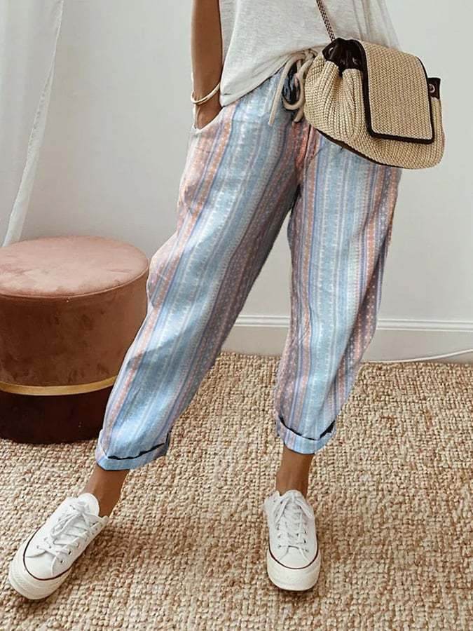 Women's Fashion Casual Drawstring Pocket Floral Floral Print Casual Jumpsuit - MYLUXURY LANE ENTERPRISE