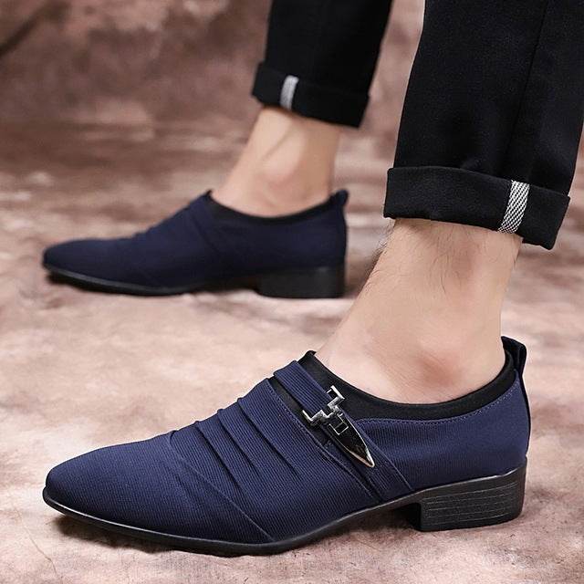 Pointed men's leather shoes - MYLUXURY LANE ENTERPRISE
