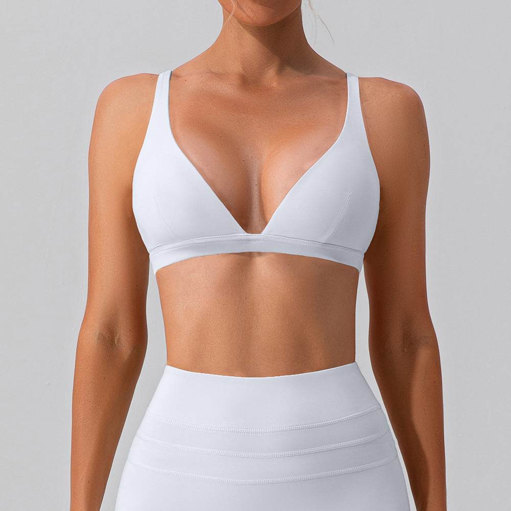 Nude Feel Yoga Bra Shockproof Tight Sports Vest - MYLUXURY LANE ENTERPRISE