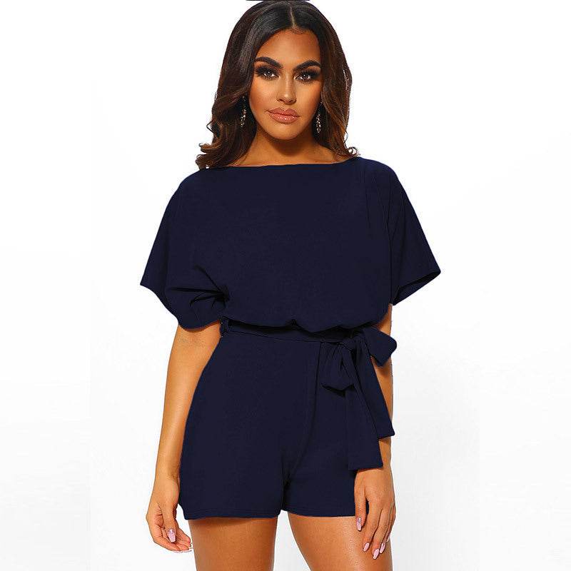 Summer fashion hot models jumpsuit shorts - MYLUXURY LANE ENTERPRISE