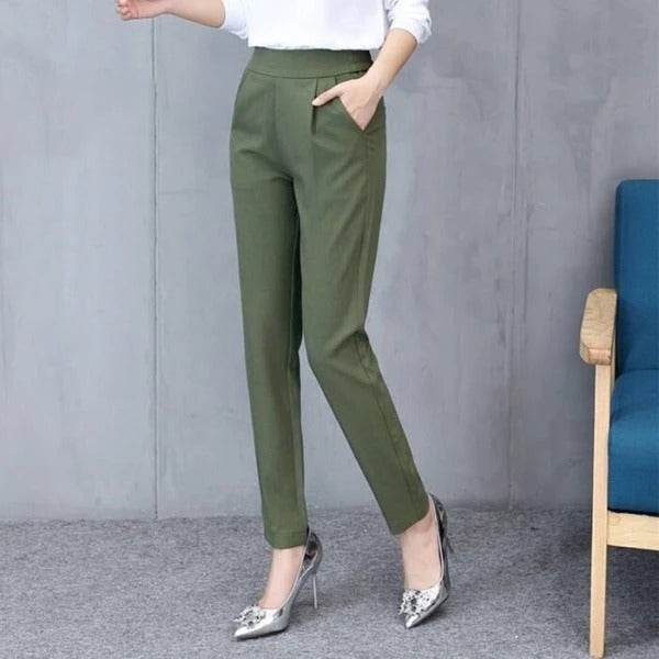 Women's new casual was thin elastic waist trousers - MYLUXURY LANE ENTERPRISE