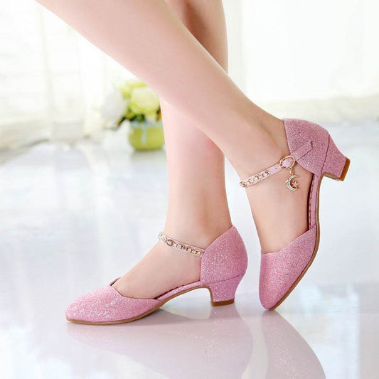 Half Sandals Autumn Pointed Toe Children's High-heeled Princess Shoes - MYLUXURY LANE ENTERPRISE