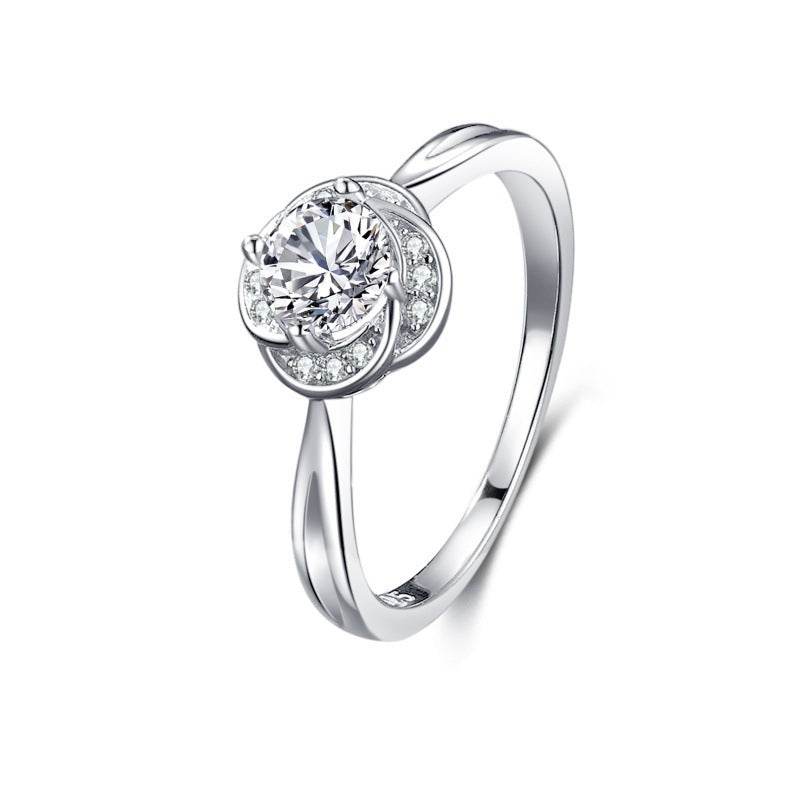 S925 Silver Classic Micro-inlaid Diamond Ring - MYLUXURY LANE ENTERPRISE
