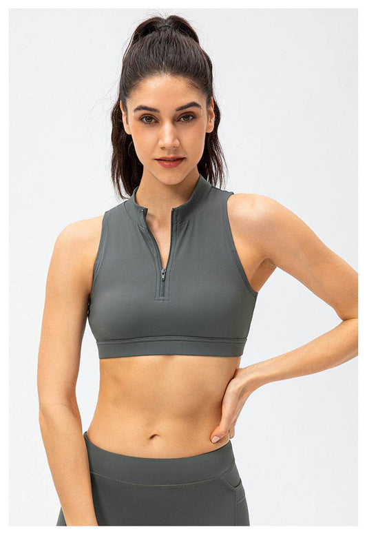 Hollow Out Sports Bra With Chest Cushion - MYLUXURY LANE ENTERPRISE