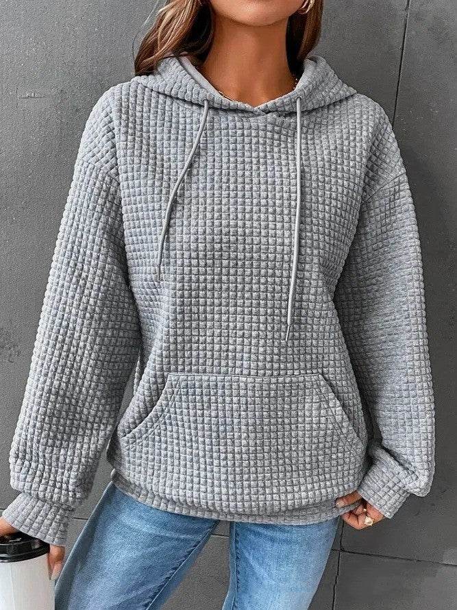 Women's Loose Casual Solid Color Long-sleeved Sweater - MYLUXURY LANE ENTERPRISE