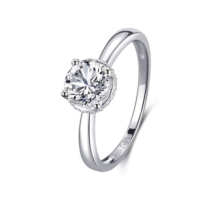 S925 Silver Classic Micro-inlaid Diamond Ring - MYLUXURY LANE ENTERPRISE