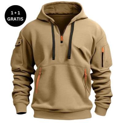 Cotton Dropped Shoulder Hooded Sweatshirt Men's Women's Plus Size Loose Pullover Fashion Sweatshirt - MYLUXURY LANE ENTERPRISE