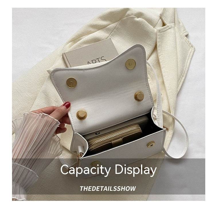 Fashion Messenger Bag Simple Solid Color Tote - MYLUXURY LANE ENTERPRISE