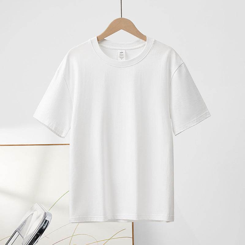 Cotton Round Neck Short Sleeve T-shirt Top - MYLUXURY LANE ENTERPRISE