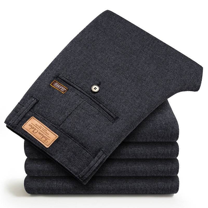 Men's Cotton And Linen Casual Pants Autumn New Business Long Pants - MYLUXURY LANE ENTERPRISE